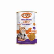 Moochie 135 ml Et Suyu İçerisinde Somon Balıklı Çorba Yetişkin Kedi Ödülü