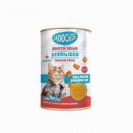 Moochie 135 ml Et Suyu İçerisinde Somon Balıklı ve Balkabaklı Çorba Kısır Kedi Ödülü