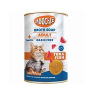 Moochie 135 ml Et Suyu İçerisinde Ton Balıklı Tahılsız Kedi Çorbası