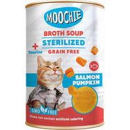 Moochie 135 ml Et Suyu Somon Bal kabağı Kısır Kedi Maması