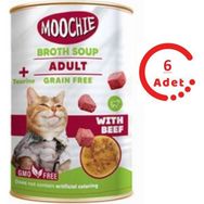 Moochie 6x135 ml Dana Etli Tahılsız Yetişkin Kedi Çorbası