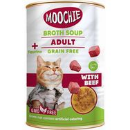Moochie 6x135 ml Et Suyu İçerisinde Dana Etli Çorba Yetişkin Kedi Ödülü