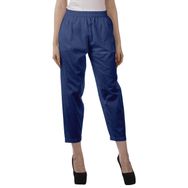 Moomaya Kurti Elastik Bel Dar Fit Mavi Royal Blau Kadın Pantolon
