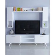 Moonlife Beyaz İstanbul Dolaplı Kapaklı Tv Ünitesi