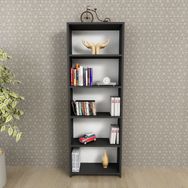 Moonlife MNLFDK027 Siyah 5 Raflı Kitaplık