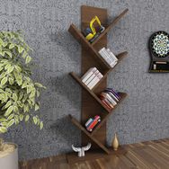 Moonlife Tree Dekoratif Ceviz Kitaplık
