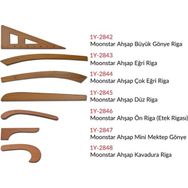 Moonstar Ahşap 7 Parça Riga Cetvel Takım