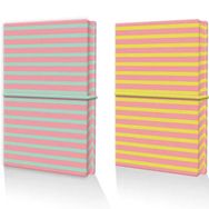 Mopak 14x20 Desen Lastikli Çizgili Defter