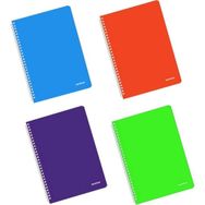 Mopak Neon Serisi 4'lü Pp Kapak A4 60 Yaprak Kareli Spiralli Defter