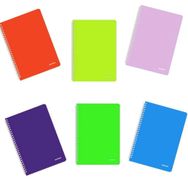 Mopak Neon Serisi 6'lı Pp Kapak A4 60 Yaprak Kareli Spiralli Defter