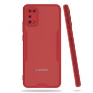 Mor Aksesuar Samsung Galaxy A02S Platin Tam Koruma Şık Silikon Kapak Kılıf