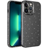 More TR Apple iPhone 13 Pro Max Kamera Korumalı Simli Lüks Zore Koton Kapak Kılıf
