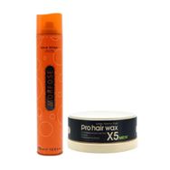 Morfose 400 ml Turuncu Saç Spreyi ve 150 ml X5 Men Matte Xtreme Style Pro Hair Wax
