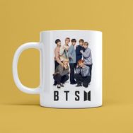 Morinna MR09 Bts Tasarımlı Beyaz Kupa