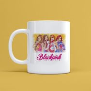 Morinna MR13 Black Pink Tasarımlı Beyaz Kupa