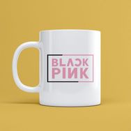 Morinna MR18 Black Pink Tasarımlı Beyaz Kupa
