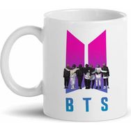 Morinna MR18 Bts Tasarımlı Beyaz Kupa