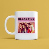 Morinna MR24 Black Pink Tasarımlı Beyaz Kupa