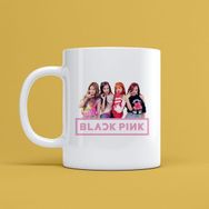 Morinna MR26 Black Pink Tasarımlı Beyaz Kupa