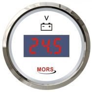 Mors 12-24V Dijital Akü Göstergesi Beyaz Voltmetre