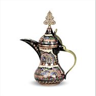 Morya Sütlük Gül Çiçek Mırra Küçük Boy 300 ml Bakır Arap Çaydanlık