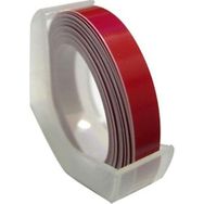 Motex 9 mm 3 mt Kırmızı Yazı Şeridi