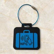 Motiva Akıllı Nfc Bavul Etiketi – Çelik Halka ile (Kırmızı, Mavi, Beyaz)