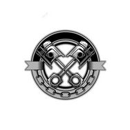 Motosiklet Motor Piston Sticker 15CM