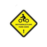 Motosikletleri Fark Edin Sticker Yapıştırma 10cm