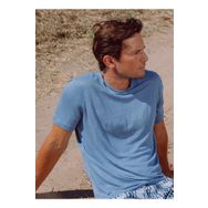 Mr. Mood Mr Figui Bisiklet Yaka Mavi Erkek T-shirt