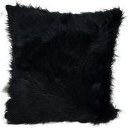Mrs.Gugar 43x43 cm Siyah Peluş Kırlent Kılıfı