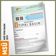 Msü 2019 Ösym Tıpkı Basım Türkiye Geneli Dijital Çözümlü Soru Kitapçığı