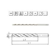 MTE B00007500350 Makina Takım 3.5 mm HSS DIN 1869 -1 Silindirik Saplı Çok Uzun N Tipi Matkap Ucu