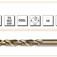 MTE HSS DIN 338 4.5 mm Taşlanmış Silindirik Saplı Altın Seri Kısa Matkap Ucu