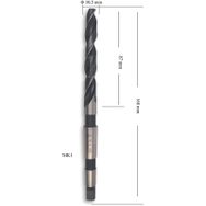 MTE HSS DIN 345 10.5 mm Mors Konik Saplı Matkap Ucu
