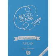 Mucize Sensin Aslan Burcu Sembollü Süresiz Tarihsiz Mavi 25x17 cm Ajanda