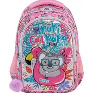Muggle 8904 Tropikal Pradice Pembe Okul Çantası