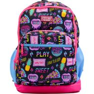 Muggle MU-0327 4 Bölmeli Ot-Ofline Pembe Okul Sırt Çantası