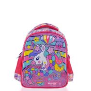 Muggle MU6467 Pembe Happy Unicorn Anaokulu Çantası