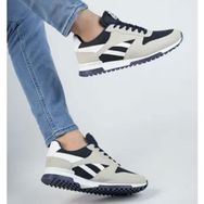Muggo Elvis Gri Lacivert Unisex Spor Ayakkabı