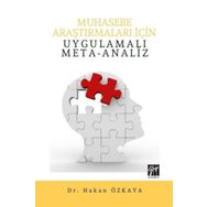 Muhasebe Araştırmaları İçin Uygulamalı Meta-Analiz - Dr. Hakan Özkaya