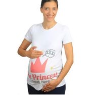 Mummy's Baby Princess Beyaz Hamile Tişört