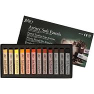 Mungyo 12 Renk Toprak Ton Gallery Tam Boy Soft Pastel Set