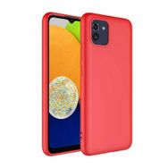 Musal Galaxy A03 Lansman Tasarım İç Yüzeyi Kadife Silikon Kılıf