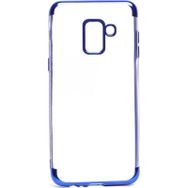 Musal Galaxy A8 2018 İnce Köşeleri Renkli Şeffaf Silikon Kılıf