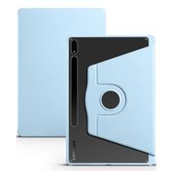 Musal Galaxy Tab S7 FE LTE T737-T736-T733-T730 Kılıf Termik Kalem Bölmeli Dönebilen Standlı Mavi Kılıf