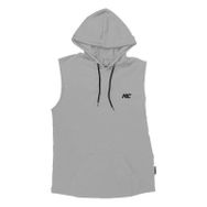 MuscleCloth Gri Training Kapüşonlu Kolsuz T-Shirt