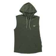 MuscleCloth Haki Training Kapüşonlu Kolsuz T-Shirt