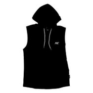MuscleCloth Siyah Training Kapüşonlu Kolsuz T-Shirt