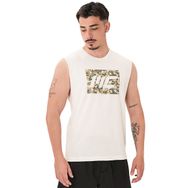 MuscleCloth Tactical Kırık Beyaz Erkek Kolsuz T-Shirt